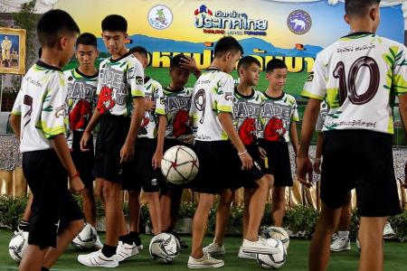Thai cave boys recount ordeal in first public appearance