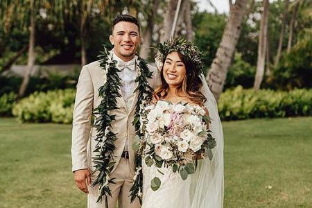 MMA fighter Angela Lee rings wedding bells in Hawaii