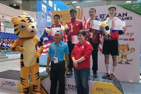 Three-gold haul helps Singapore finish fourth at Asean Schools Games
