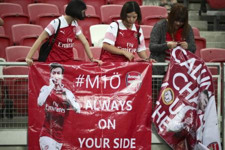 So much love: Oezil thanks Arsenal fans in Singapore