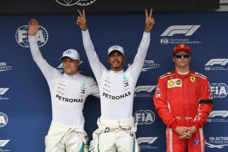 Hamilton seizes pole in Hungary