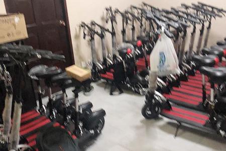 More than 40 e-scooters stored in Yishun flat