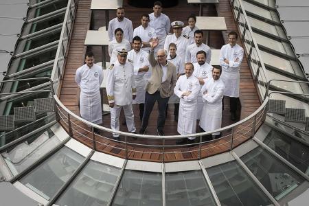 Most Michelin-starred chef opens floating restaurant on the Seine