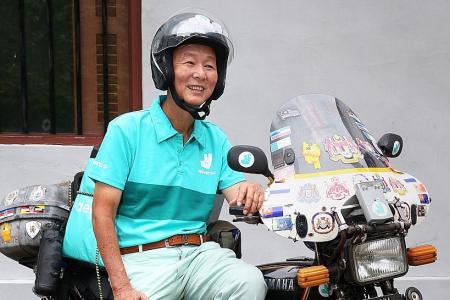 Deliveroo rider shifts into high gear at 67