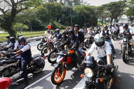 Bikers rev up for charity