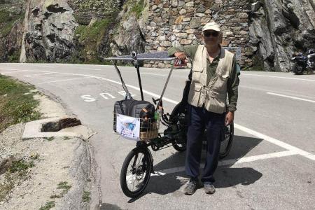 S&#039;porean travels across 12 countries on e-bike built by his company