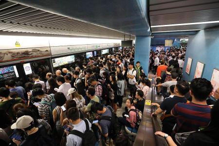 Four of HK’s train lines go down causing rush-hour chaos 