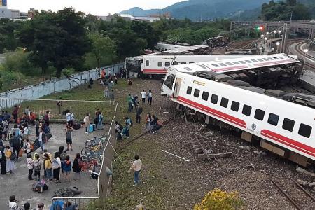 More than 20 dead after train derails in north-eastern Taiwan