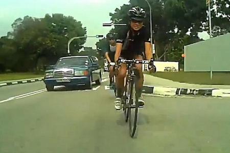 Mercedes driver caught on camera allegedly harassing cyclist