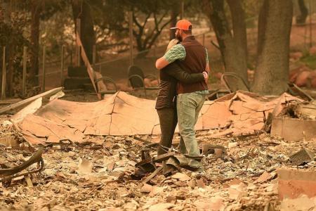 Survivors of deadly California fire still in shock