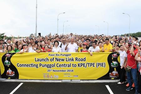 New road linking Punggol to KPE, TPE opens ahead of schedule