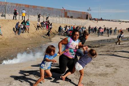 US fires tear gas into Mexico to repel migrants