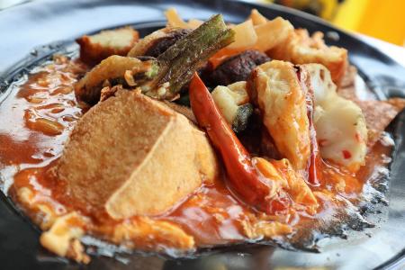 Chilli crab sauce yong tau foo spices up the scene