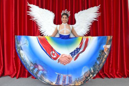 Trump-Kim summit inspires latest Miss Universe S&#039;pore national costume