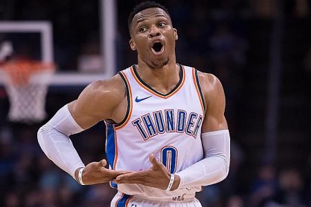 Another milestone for Westbrook in Thunder win 