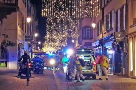 Hunt for gunman after Strasbourg market attack kills three