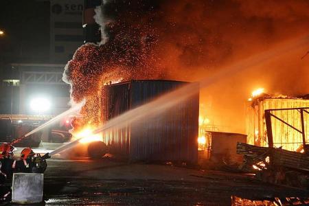 90 firefighters put out blaze at Sungei Kadut furniture warehouse