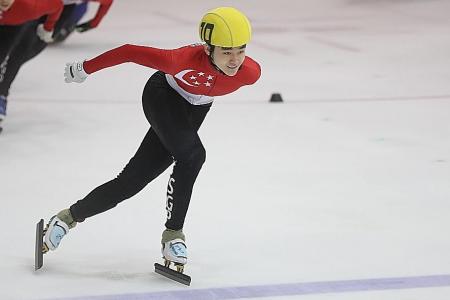 Trevor, 16, puts studies on ice to pursue Winter Olympics dream
