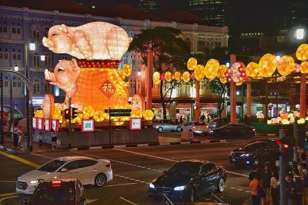 Chinatown pig lanterns mocked by netizens to be lit as planned