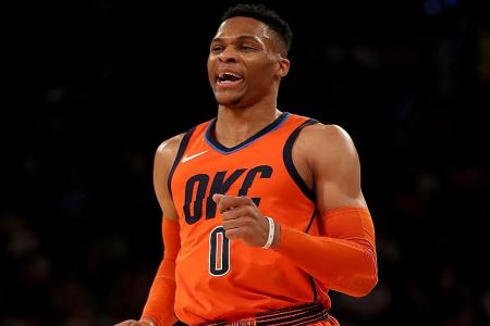 Westbrook bags 14th triple double