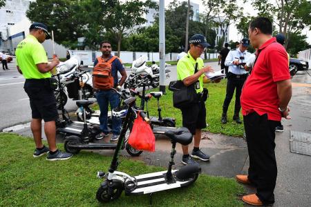 More than 600 people caught riding PMDs on roads last year