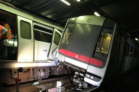 Commuter chaos in HK after trains crash during trial run