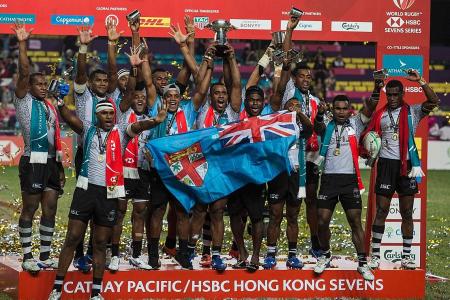 Fiji close in on World Rugby 7s title after fifth straight win in HK