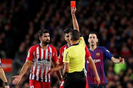 Atletico coach Diego Simeone grills referee over double standards 
