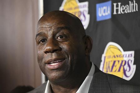 Magic Johnson steps down as LA Lakers chief