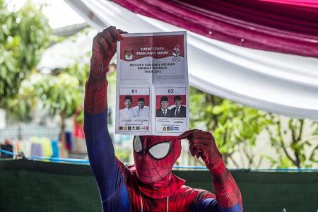 Indonesia lures voters with superheroes and endangered animals