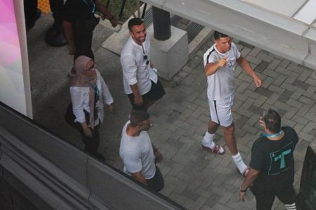 Cristiano Ronaldo causes a stir with appearance at Our Tampines Hub