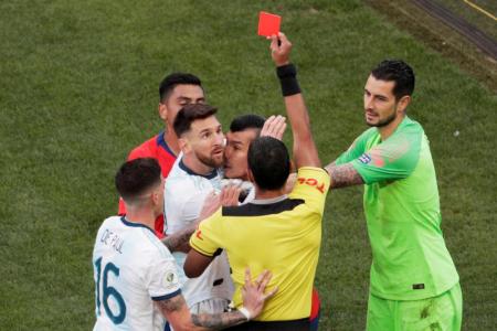 Messi slams 'Brazil fix' after red card