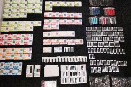 32 vape devices, 635 liquid cartridges seized from man
