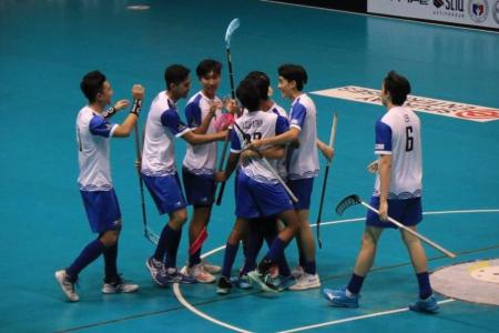 Singapore clinch Asia Oceania floorball title after 17-1 win over Thailand