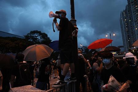Protesters and police clash again at HK rally
