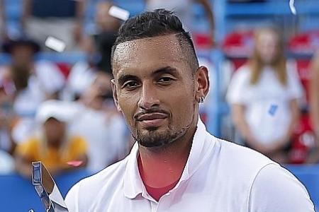 Nick Kyrgios fights off spasms and Daniil Medvedev to win Citi Open