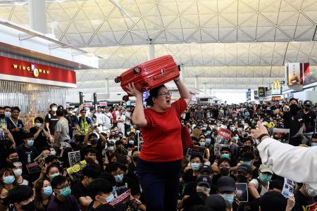Check-in operations suspended at HK airport