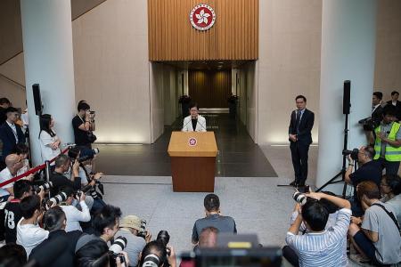HK leader Carrie Lam will not ask Beijing about quitting