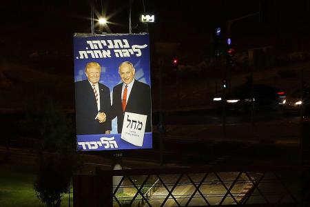 Trump, Netanyahu talk of treaty ahead of Israeli elections