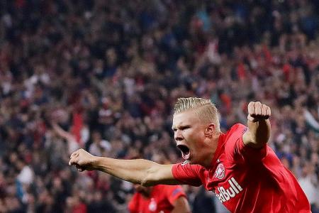 Salzburg striker Erling Braut Haaland marks debut with hat-trick