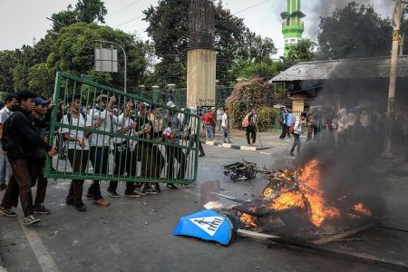 Indonesian students enter third day of protests over new laws