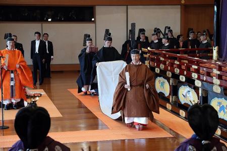 Japan’s Emperor Naruhito officially enthroned in lavish ceremony