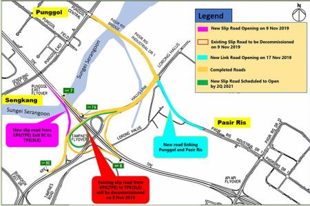 New road linking Punggol and Pasir Ris to open on Nov 17