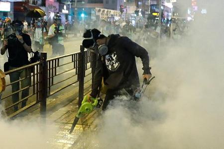 Protests hit HK again, even amid China&#039;s calls for tough laws