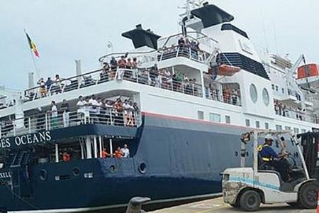 Passengers unhurt after cruise ship hits reef off Krabi