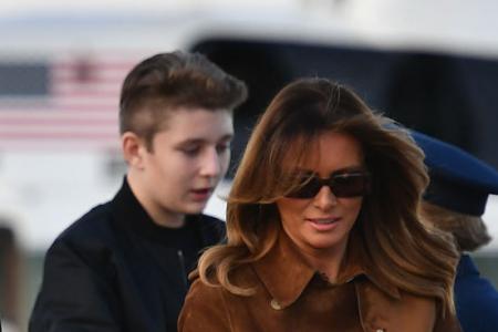 Melania defends son after prof’s joke at hearing