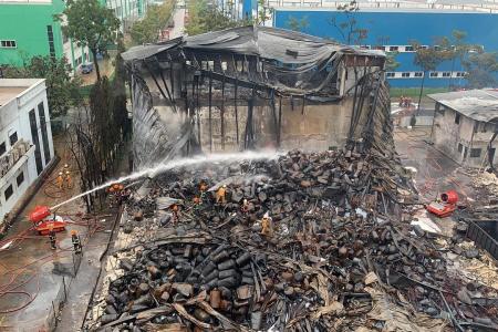 Fire engulfs waste management facility in Tuas