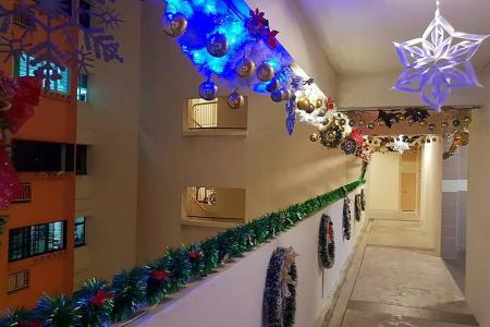 Festive decorations from the heart in Tampines heartland