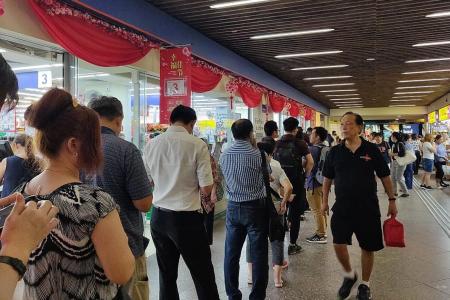 Long queues at Toto outlets despite virus outbreak