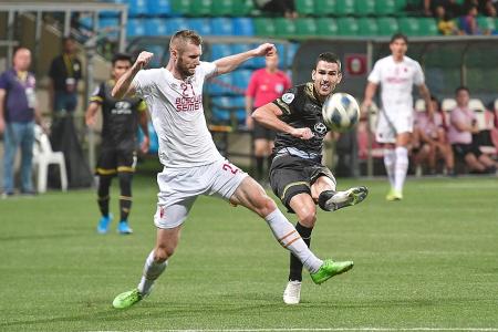Tampines Rovers forward Boris Kopitovic strikes again